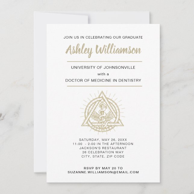 Dental School Graduation Announcement (Front)