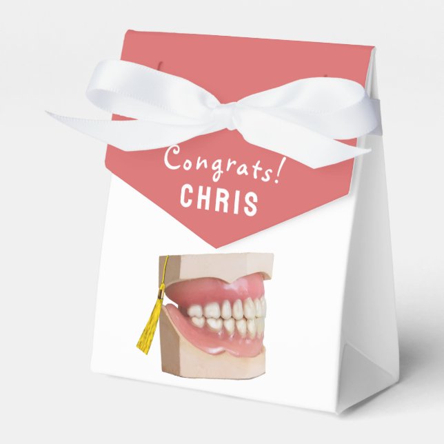Dental School Graduation Favor Boxes (Front Side)