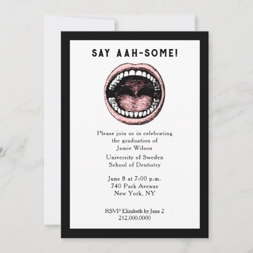 Dental School Graduation Invitation