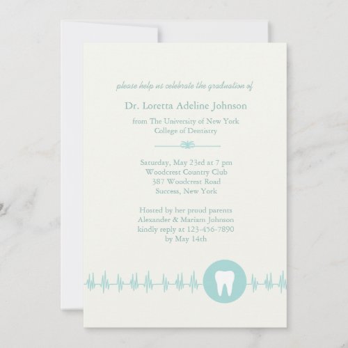 Dental School Graduation Invitation