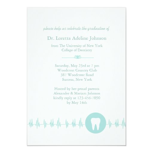 Dental School Graduation Invitations 5