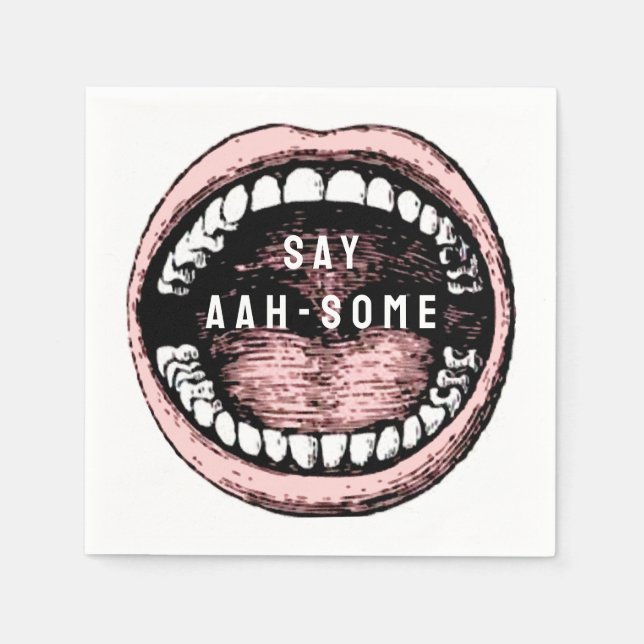 Dental School Graduation Paper Napkins (Front)