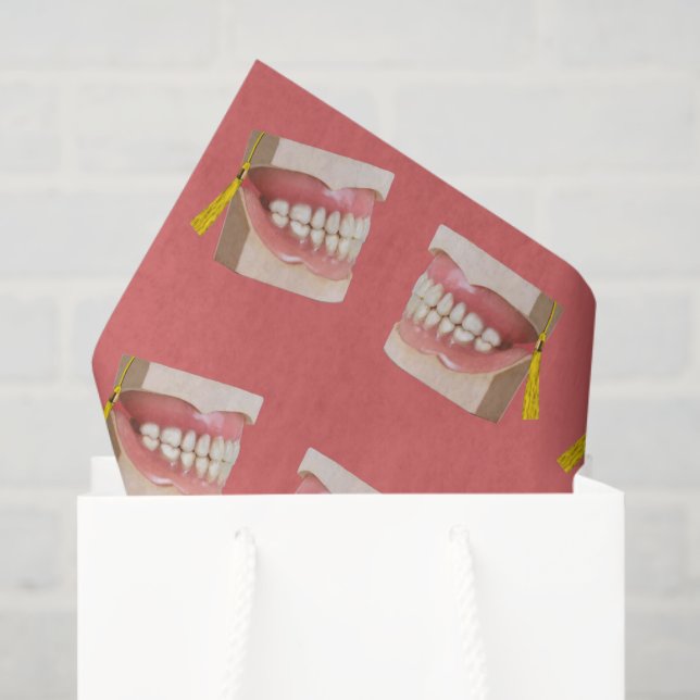 Dental School Graduation Party Gift Tissue Paper (Gift Bag)