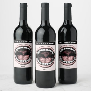 Dental School Graduation wine label