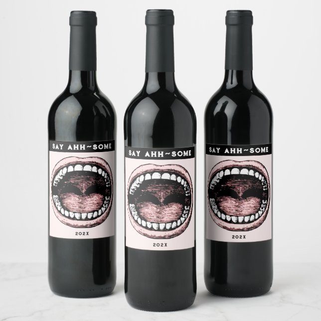 Dental School Graduation wine label (Bottles)
