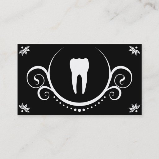 Customizable dental sophistications business cards