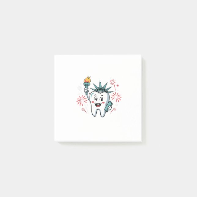 Dental Squad 4th Of July Dentist Funny American   Post-it Notes (Front)