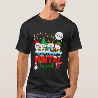Dental Squad Christmas Tree Santa Reindeer Elf Tee