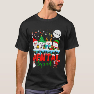 Dental Squad Christmas Tree Santa Reindeer Elf Tee