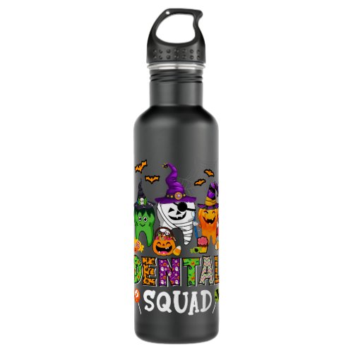 dental squad costume trick or th denstist hallowee stainless steel water bottle