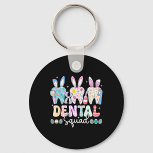Dental Squad Easter Day Funny Teeth Dental Istant Keychain