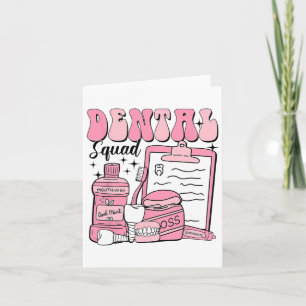 Dental Squad Retro Valentine Dental Istant Dental Card