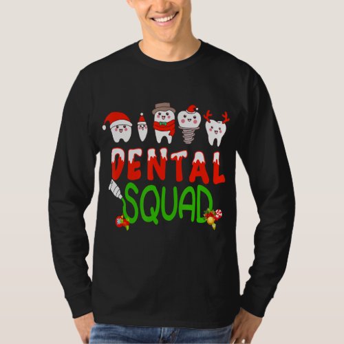 Dental Squad Tooth Christmas T Dental Assistant  T_Shirt