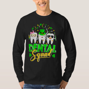 Dental Squad Tooth Leprechaun Hat Funny St Patrick T-Shirt