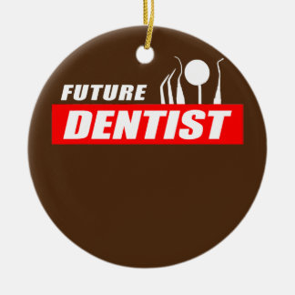Dental Student School Future Dentist Tools Ceramic Ornament