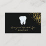 Dental Studio Logo ​Dentist Black Glitter gold Business Card