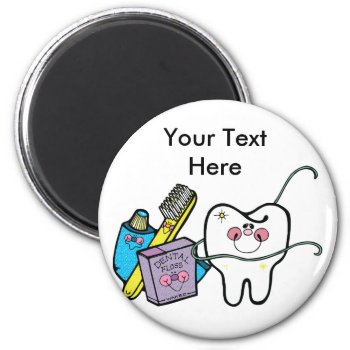 Dental Stuff For Dentist Day March 6th Magnet by Everydays_A_Holiday at Zazzle