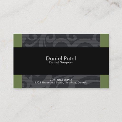 Customizable Dental Surgeon Business Card - Professional