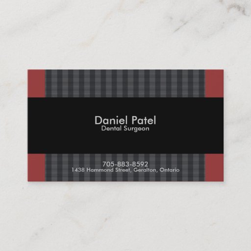 Customizable Dental Surgeon Business Card - Professional
