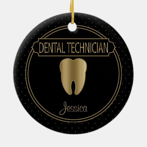 Dental  Technician Ceramic Ornament