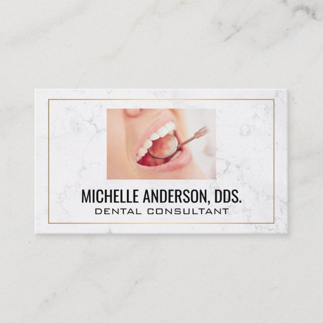 Dental Teeth Cleaning | Session Business Card (Front)