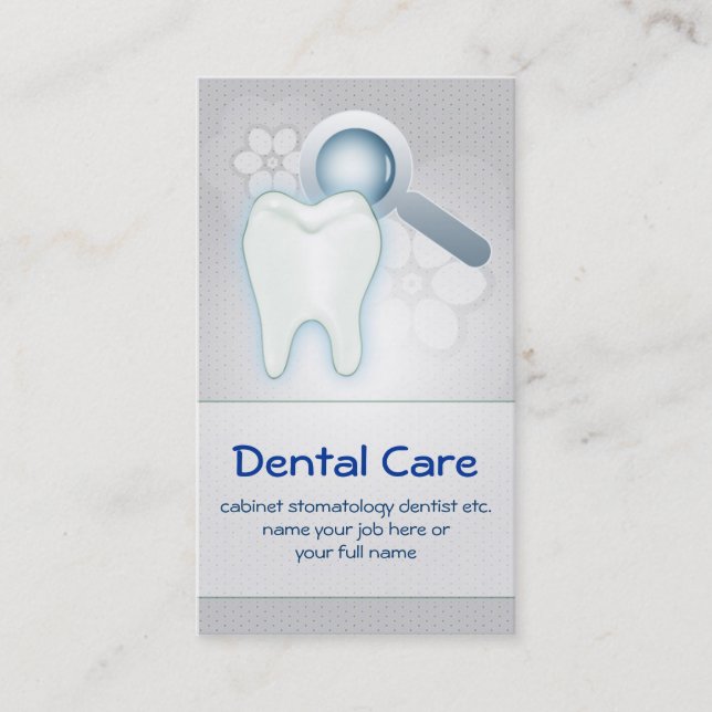 dental teeth tooth business card (Front)