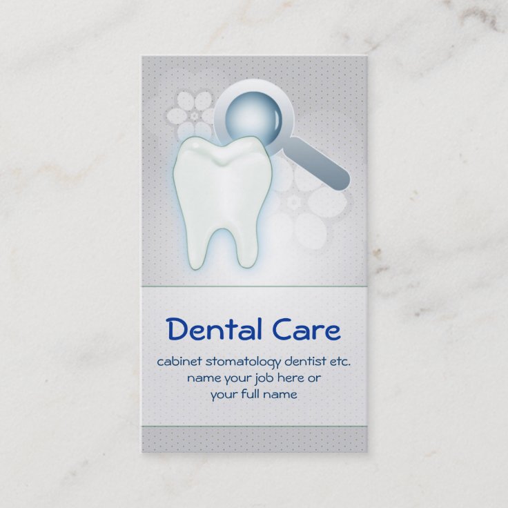 dental teeth tooth business card | Zazzle