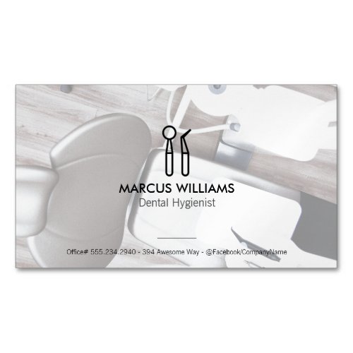 Dental Tools  Dentist Office Business Card Magnet