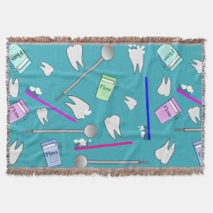 Dental Tools Design Cozy Blanket