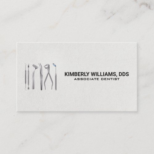 Dental Tools Icon Business Card
