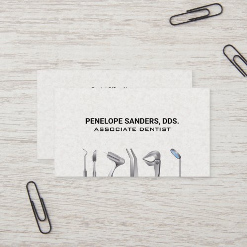 Dental Tools Logo  Variation Business Card