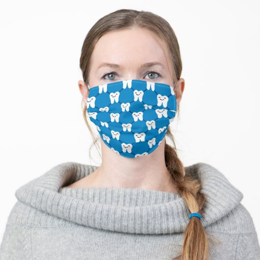 Dental/Tooth Adult Cloth Face Mask (Worn)