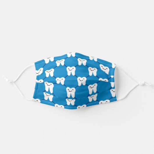 Dental/Tooth Adult Cloth Face Mask (Front, Unfolded)