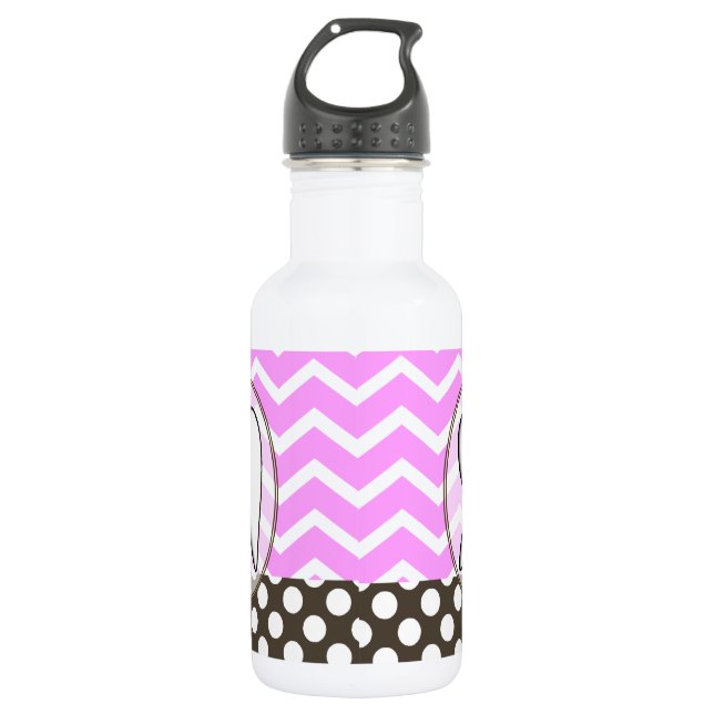 Dental Tooth Chevron Design II Stainless Steel Water Bottle (Front)