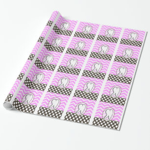 Dental Tooth Chevron Design II Wrapping Paper