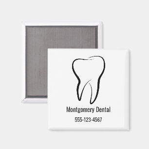 Dental Tooth Dentistry Clinic Medical Business Magnet