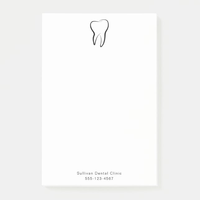 Dental Tooth Dentistry Clinic Medical Graphic  Post-it Notes (Front)