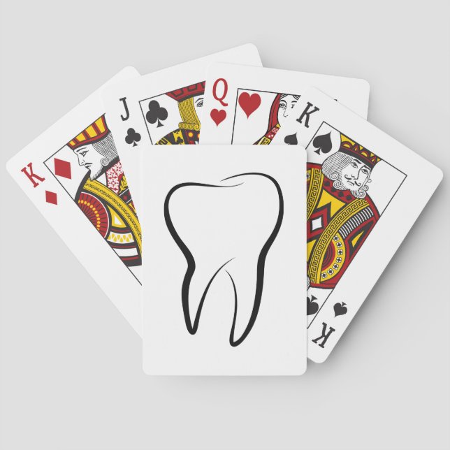 Dental Tooth Dentistry Clinic Medical Poker Cards (Back)