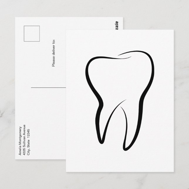 Dental Tooth Dentistry Clinic Oral Hygiene Postcard (Front/Back)