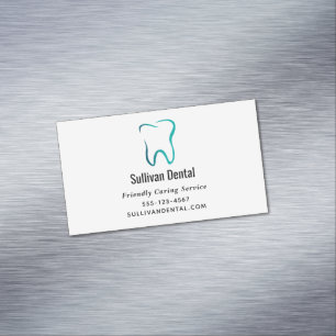 Dental Tooth Dentistry Medical Clinic Business Card Magnet