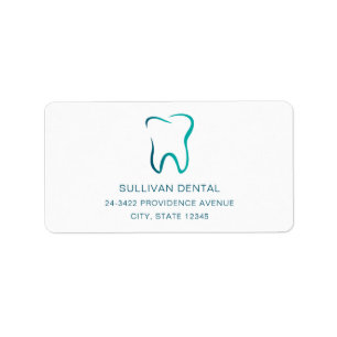 Dental Tooth Dentistry Medical Image Address Label