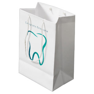  Dental Tooth Dentistry Medical Image Graduation Medium Gift Bag