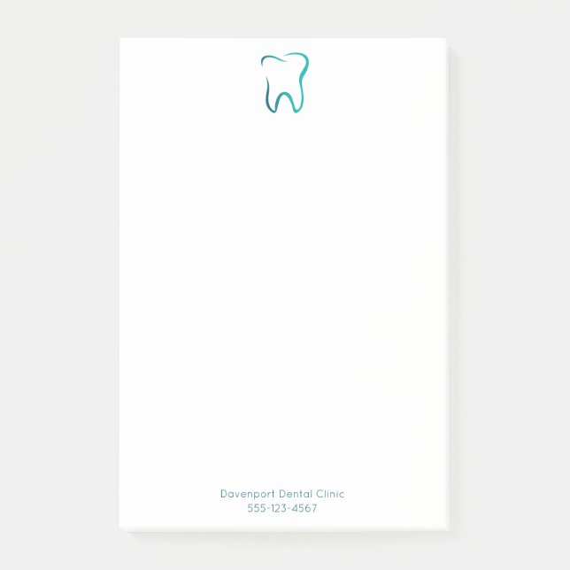 Dental Tooth Dentistry Medical Image Post-it Notes (Front)