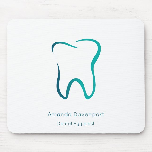 Dental Tooth Image Dentistry Clinic Mouse Pad (Front)