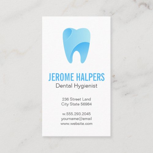 Dental Tooth Logo  Dentistry Business Card