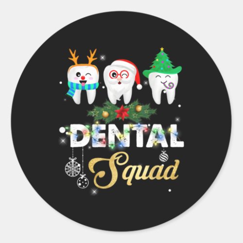 Dental Ugly Classic Round Sticker