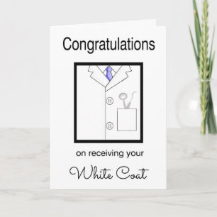 Dental White Coat Congratulations Card