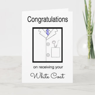 Dental White Coat Congratulations Card