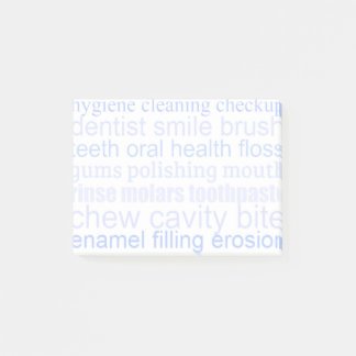 Dental Word Art Post-it Notes