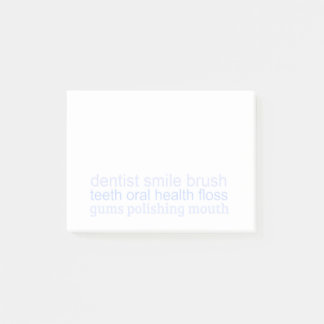 Dental Words Pastel Post-it Notes